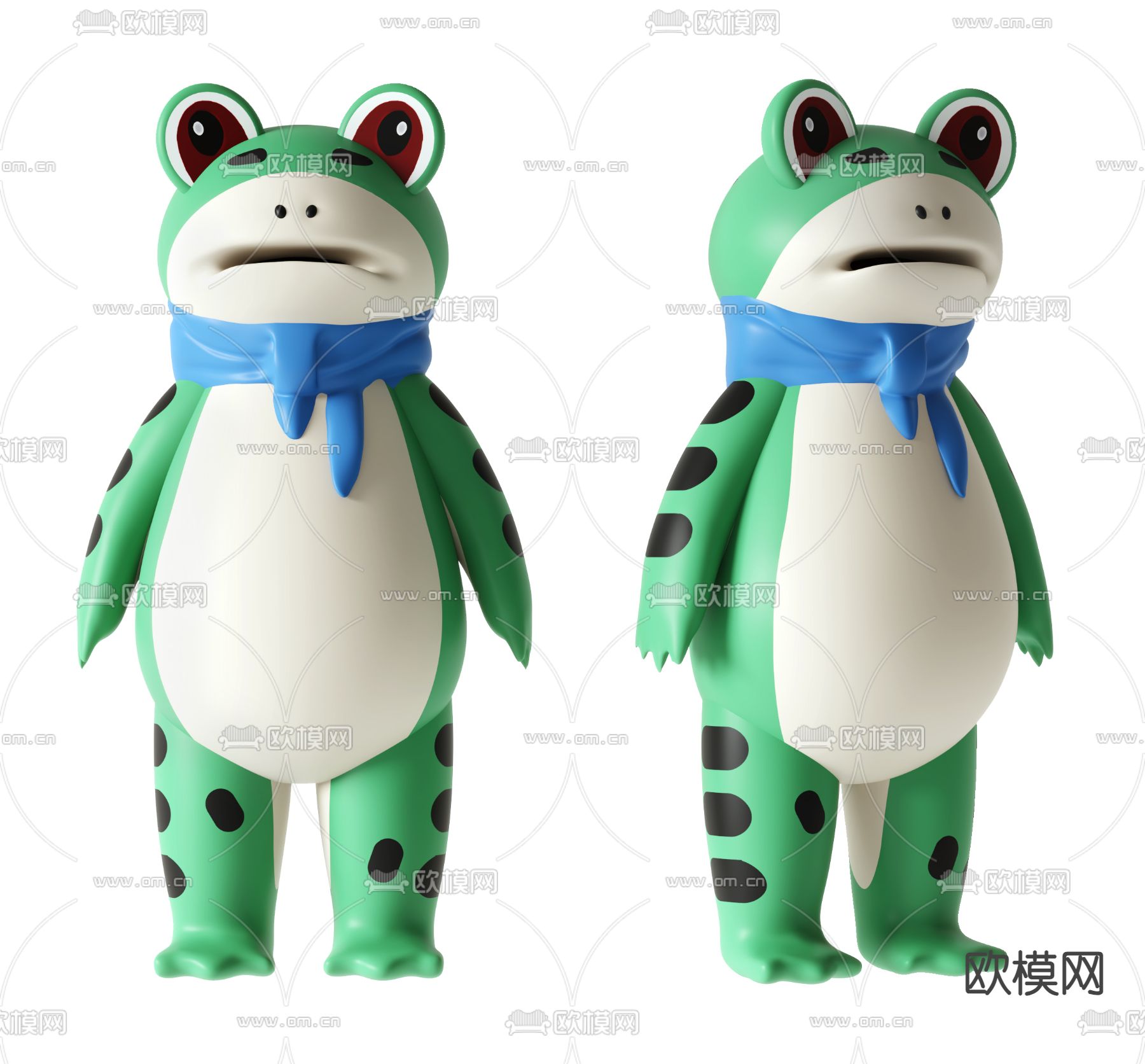 卖崽蛙潮玩 网红青蛙 公仔 卡通摆件3d模型下载