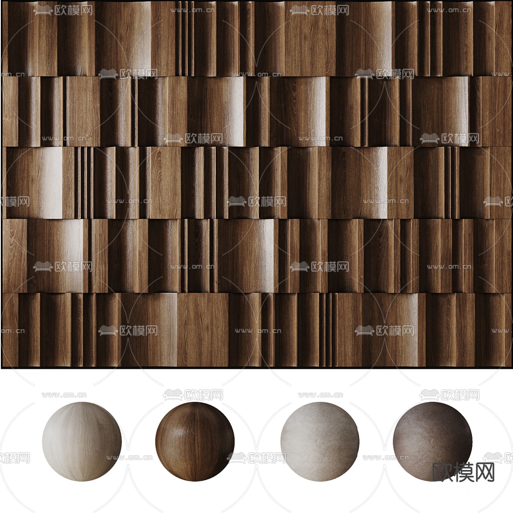 造型墙 异形背景墙3d模型下载（渲染图4）