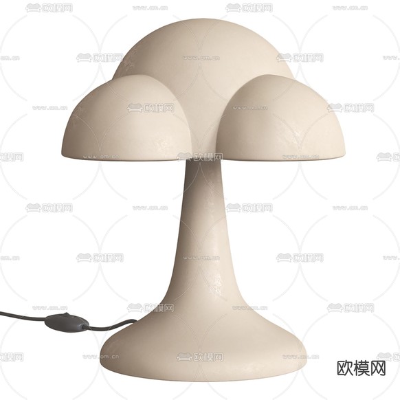 侘寂台灯3d模型下载(渲染图2)