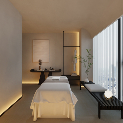  现代美容SPA店su模型 