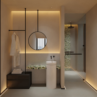  现代美容SPA店su模型 