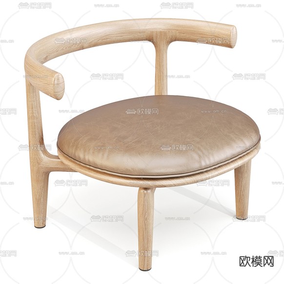Baxter 休闲椅3d模型下载(渲染图3)