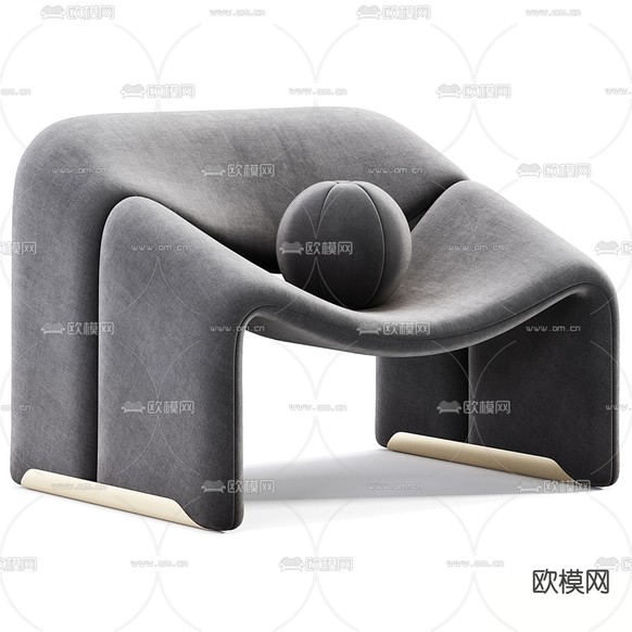 Pierre休闲椅 螃蟹椅3d模型下载(渲染图4)