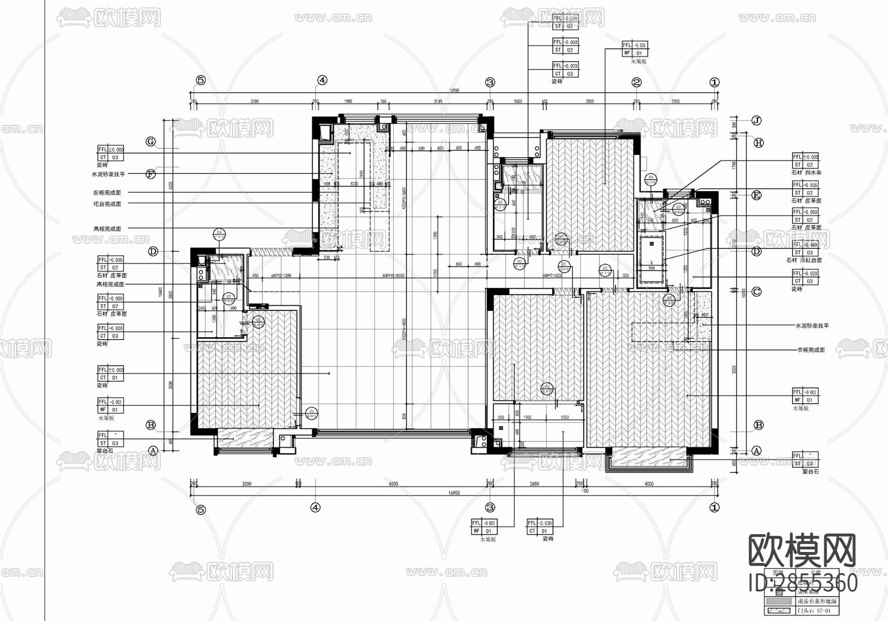 家装cad施工图下载（渲染图2）