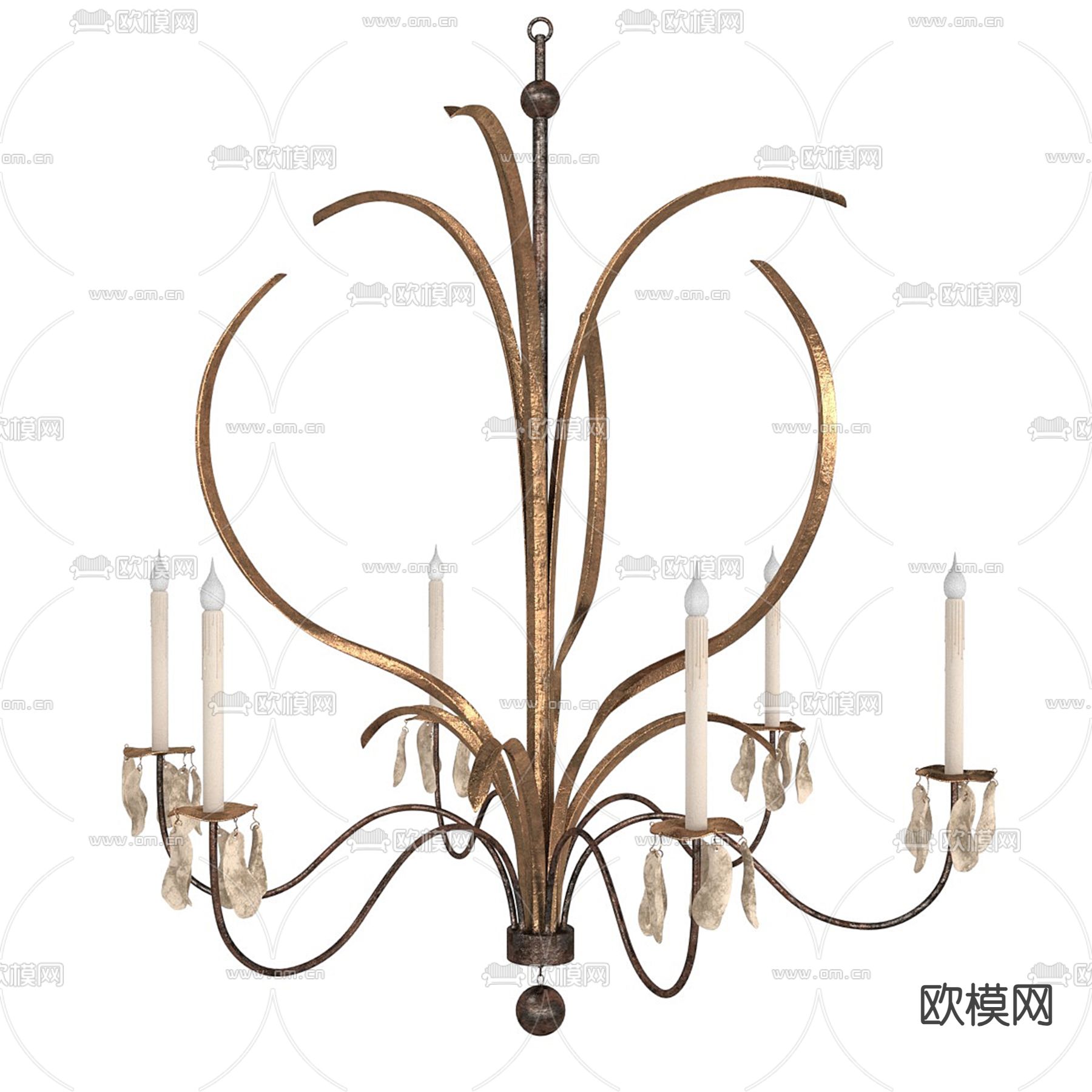 枝形吊灯 大堂灯3d模型下载