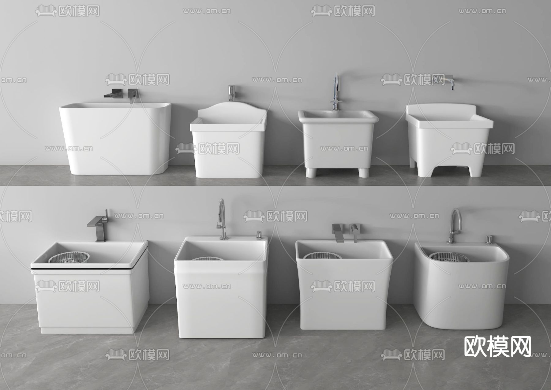 拖把池su模型下载（渲染图1）