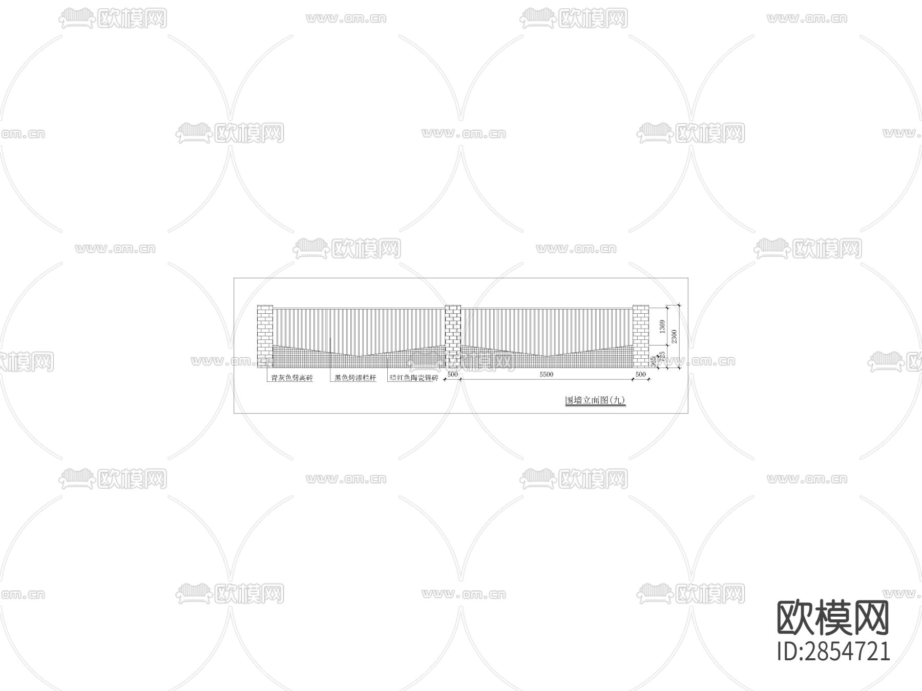 园林景观绿化CAD施工图下载（渲染图2）
