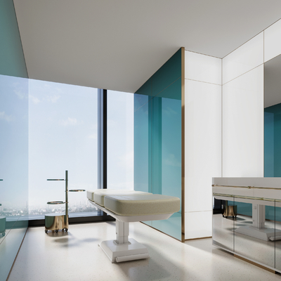  医美整容室 美容中心su模型 