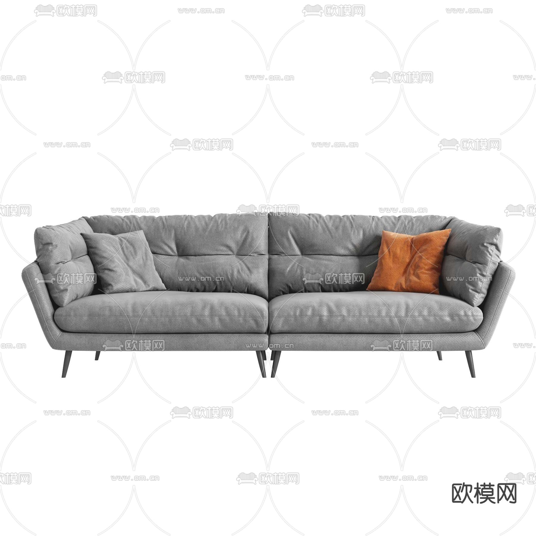 双人沙发 软体沙发3d模型下载