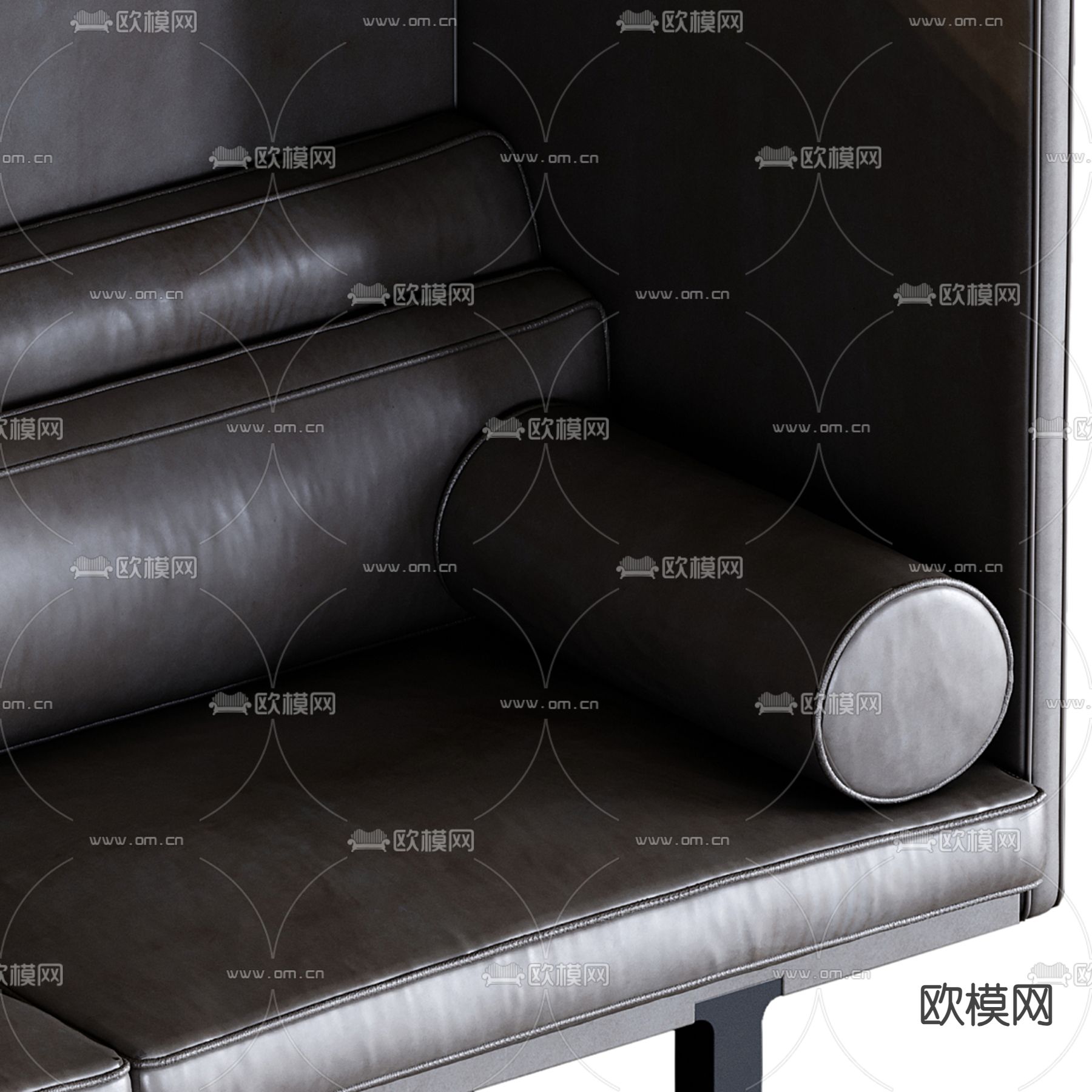 contemporary 双人沙发3d模型下载（渲染图2）