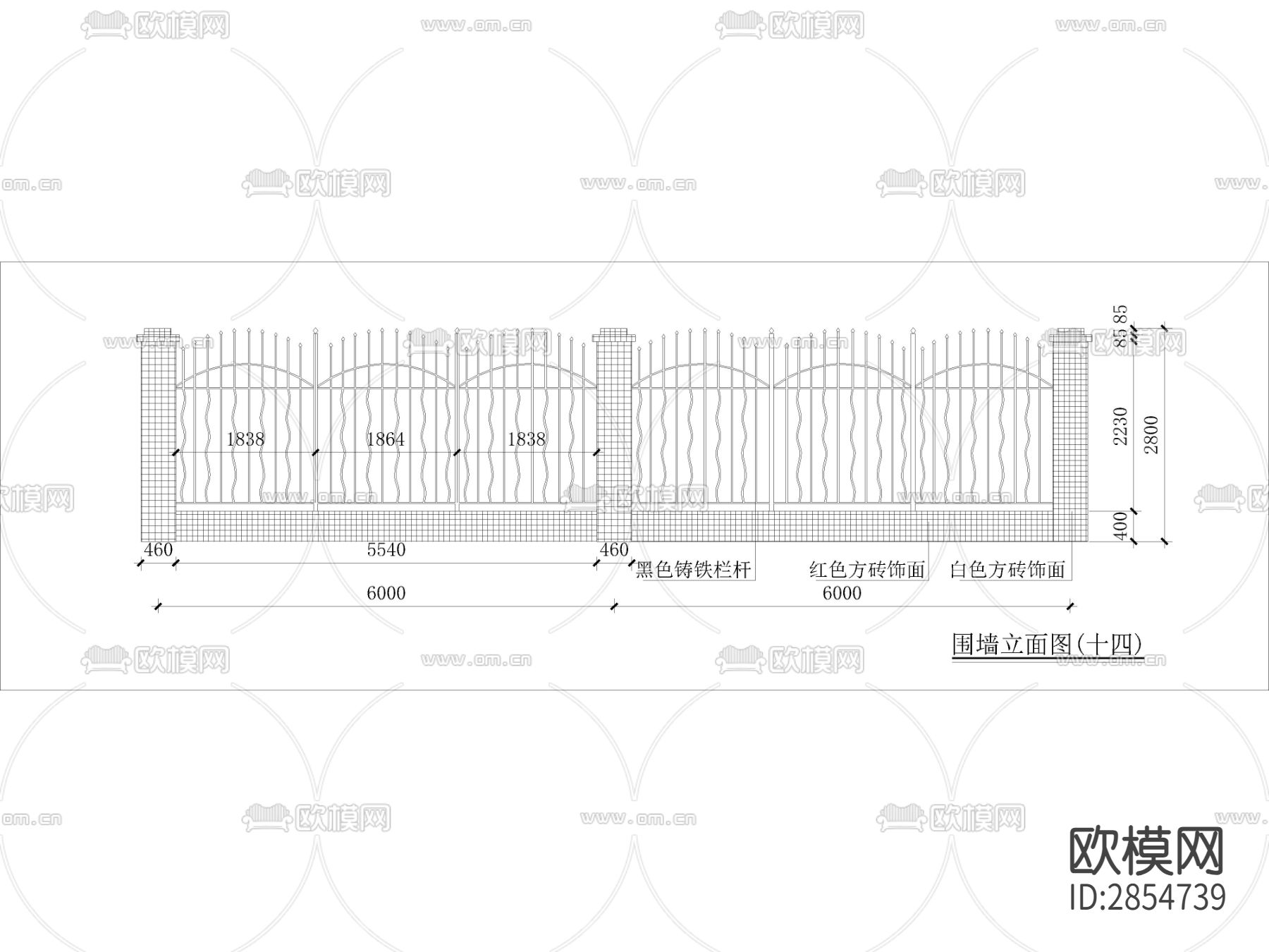 园林景观绿化CAD施工图下载（渲染图2）