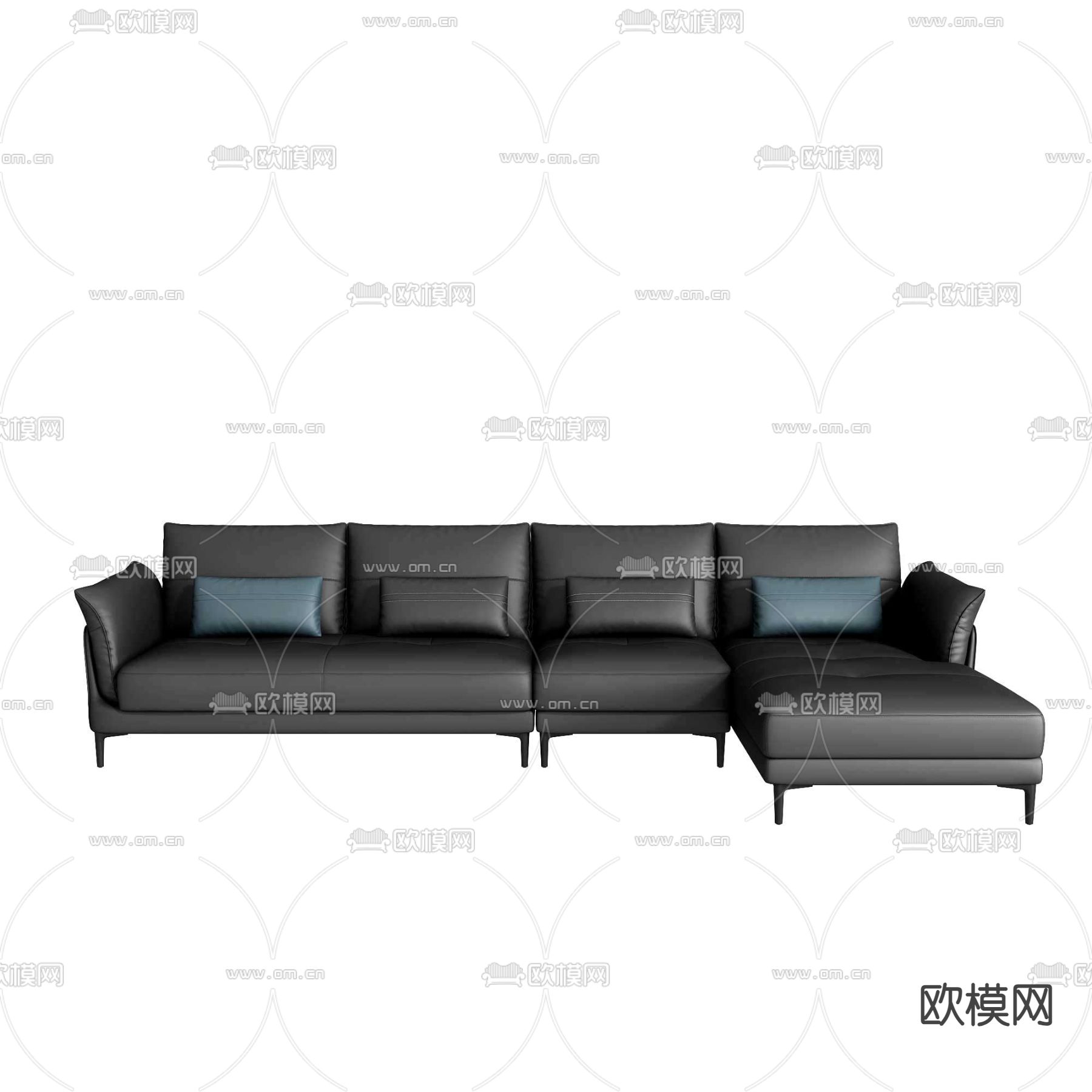 拐角沙发 多人沙发3d模型下载