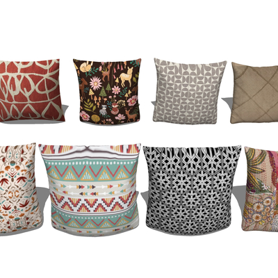  枕头 抱枕su模型 