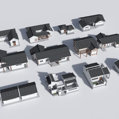  公共厕所su模型 