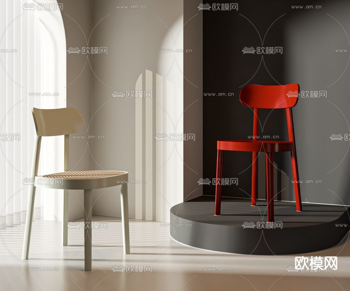 创意椅子 餐椅3d模型下载