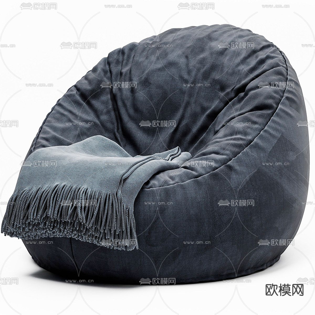 懒人沙发 豆袋沙发3d模型下载_ID14285160_3dmax免费模型-欧模网