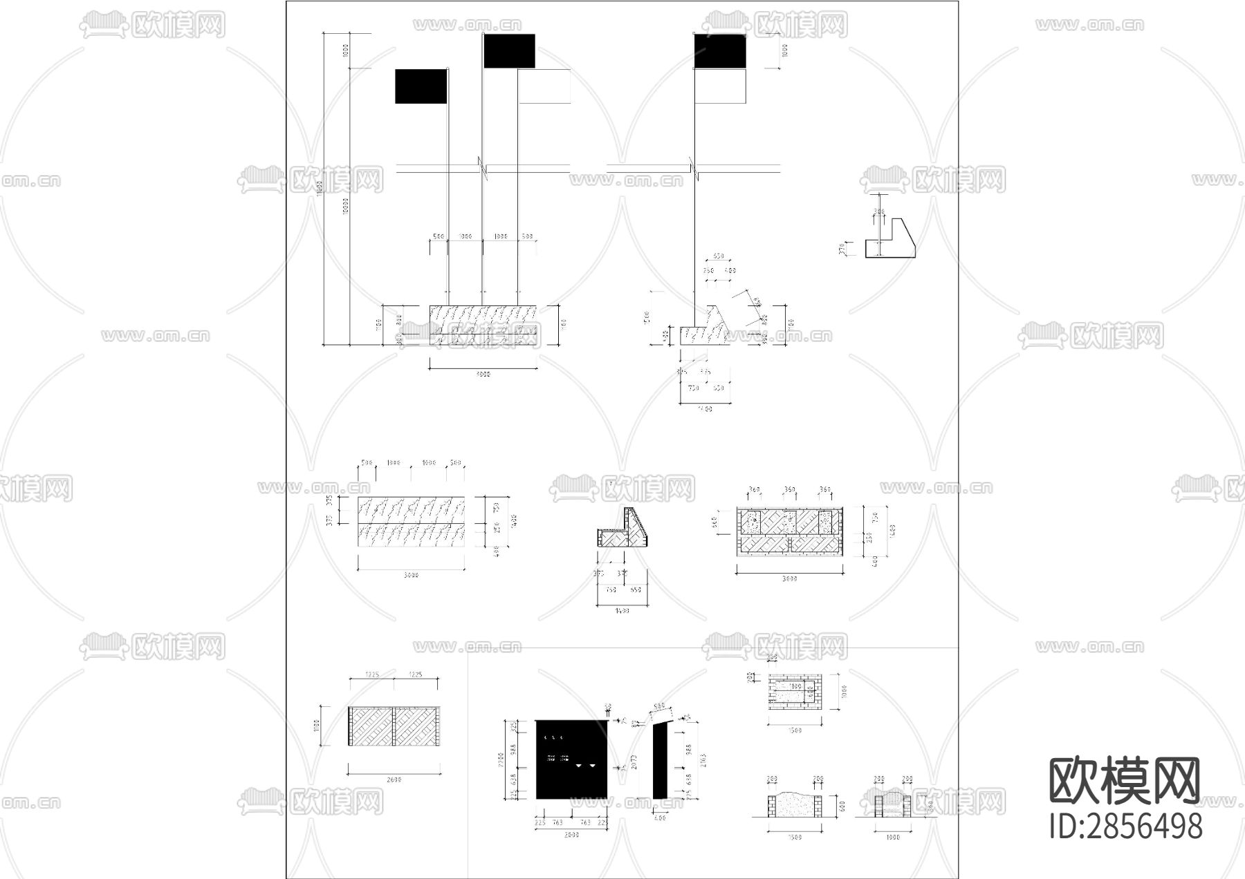 工地项目部全套临时设施CAD施工图下载（渲染图2）