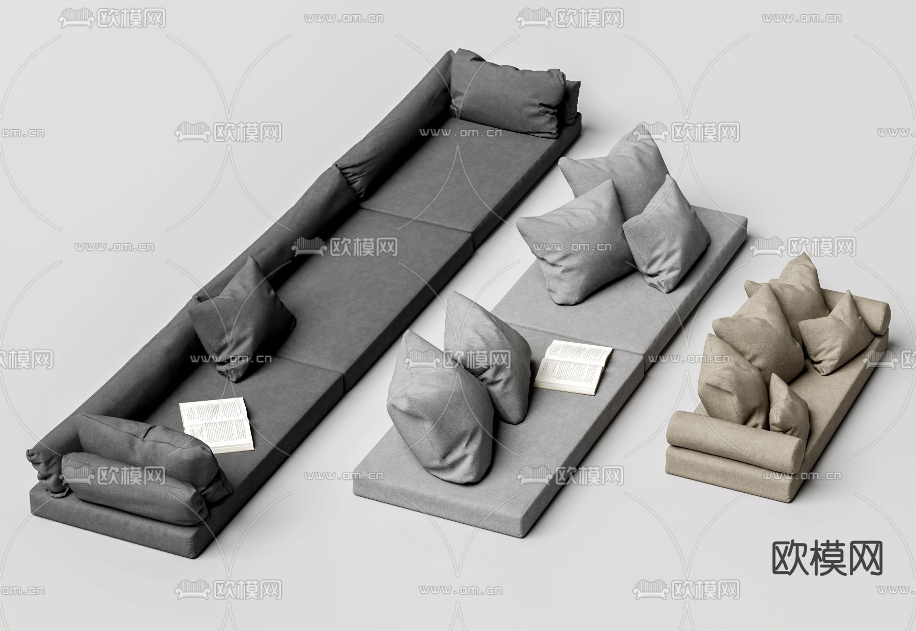 垫子 飘窗垫 沙发垫3d模型下载