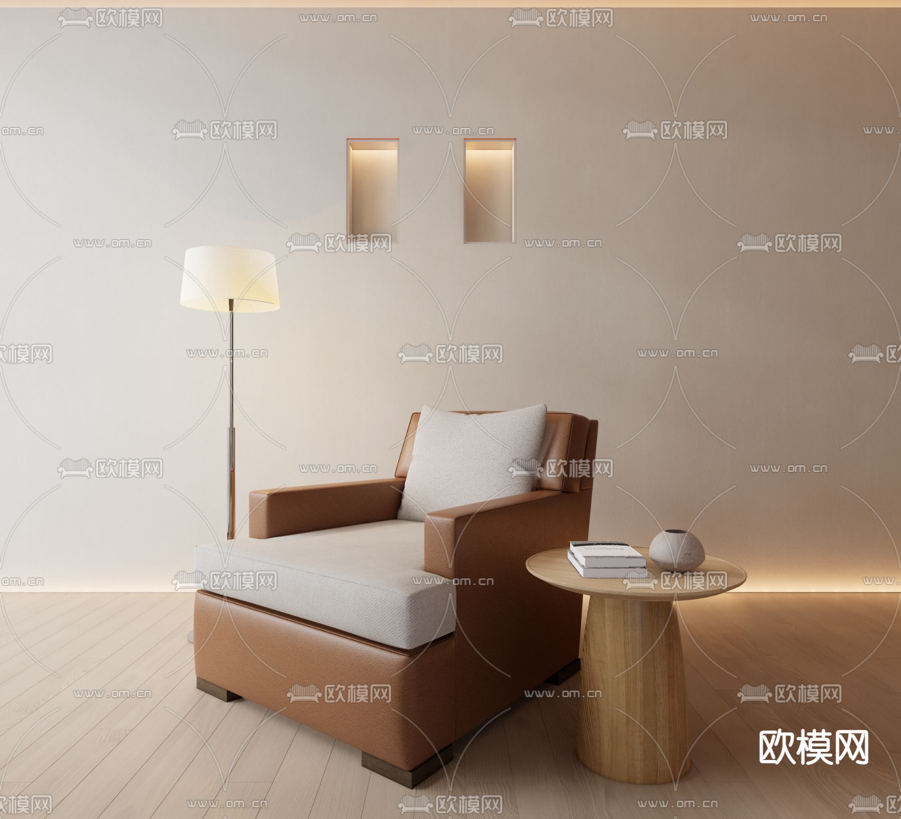 休闲沙发3d模型下载