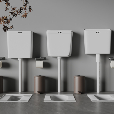  现代蹲便器su模型 