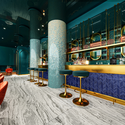  现代餐厅su模型 