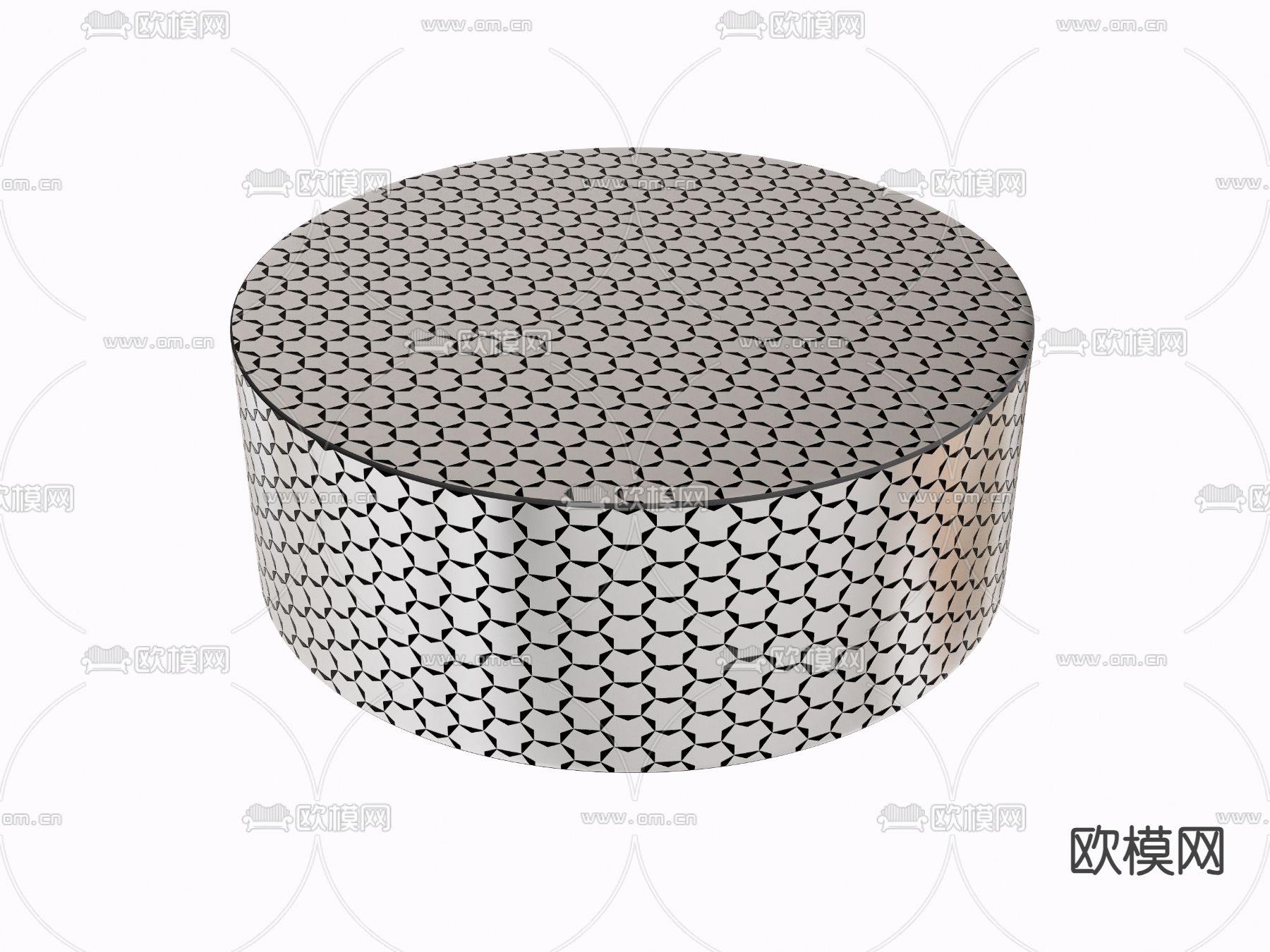 现代茶几su模型下载（渲染图2）