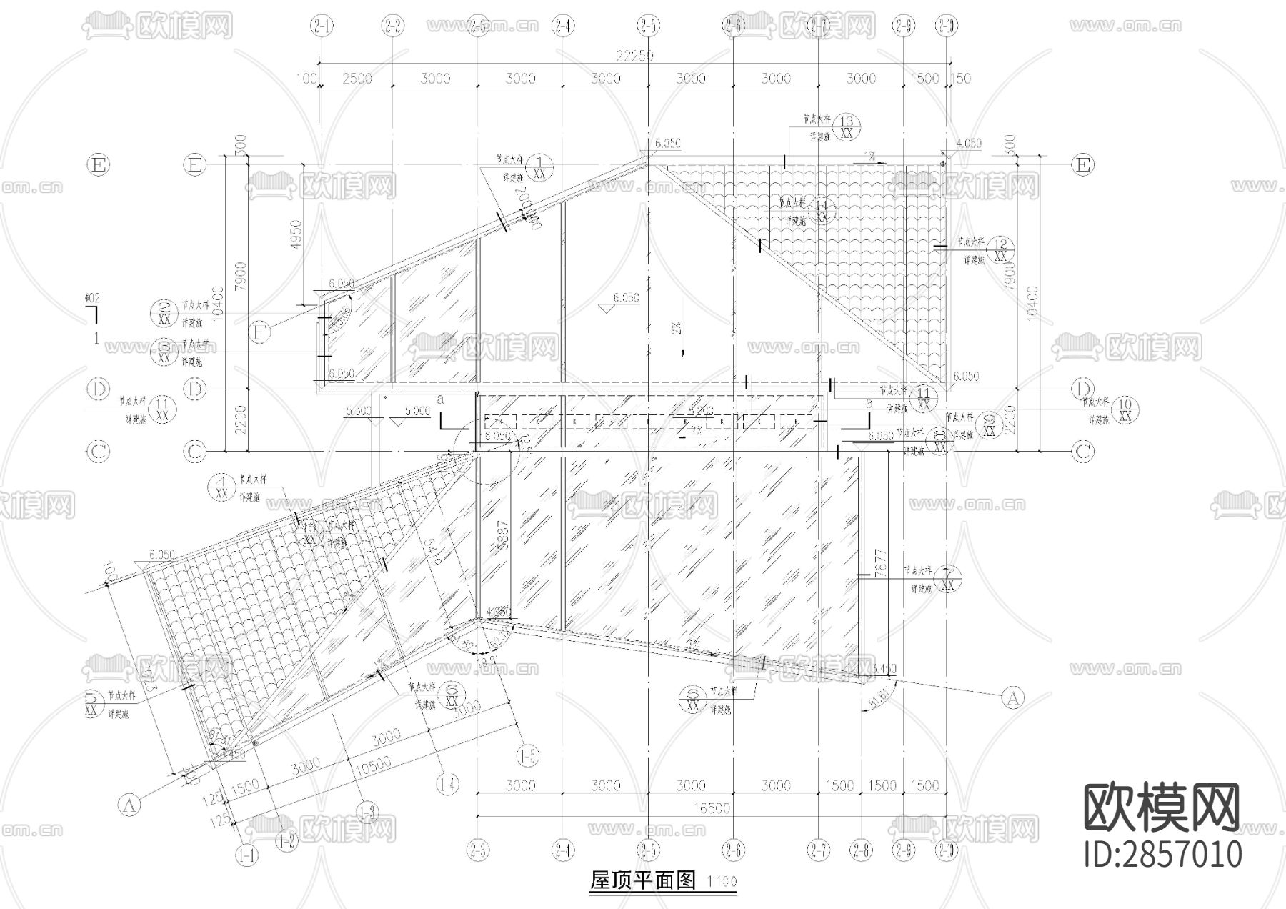 某污水处理厂污泥贮池及污泥深度处理间cad施工图下载（渲染图1）