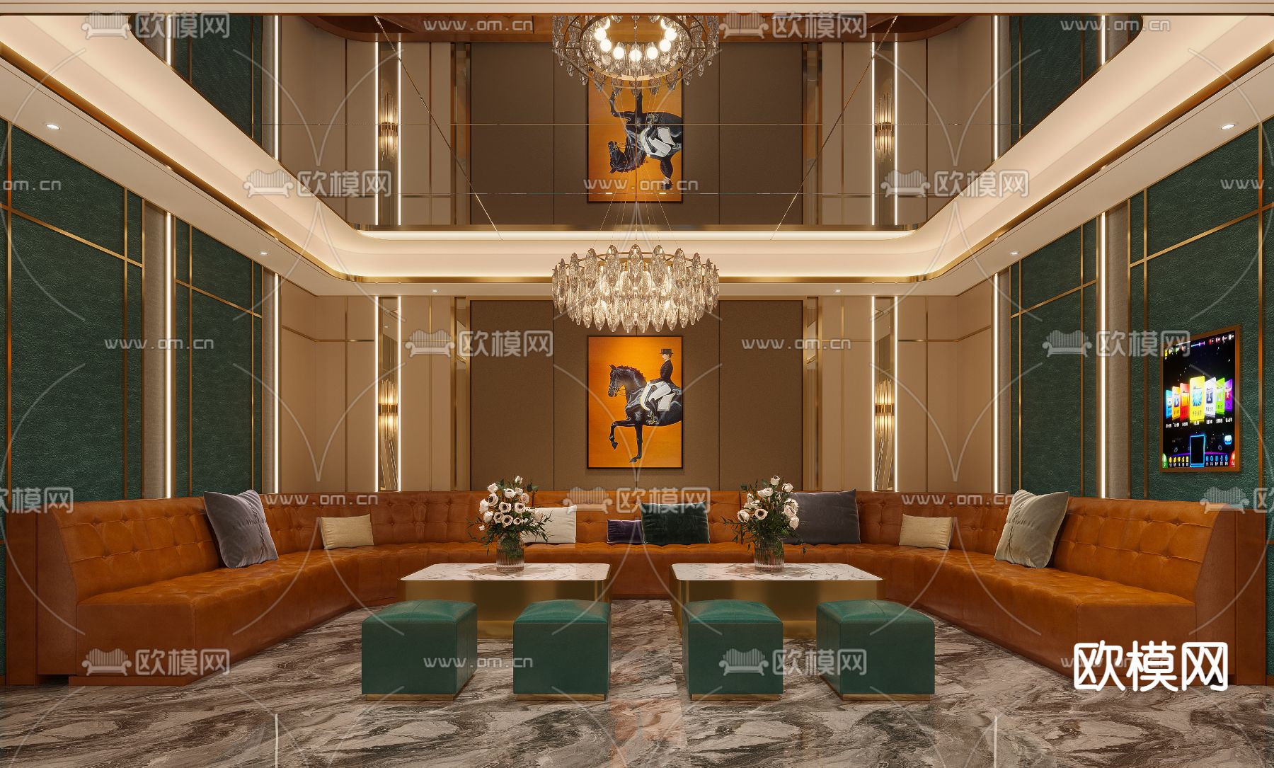 KTV包间 夜总会 酒吧3d模型下载