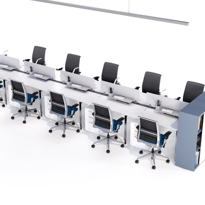  办公桌椅su模型 