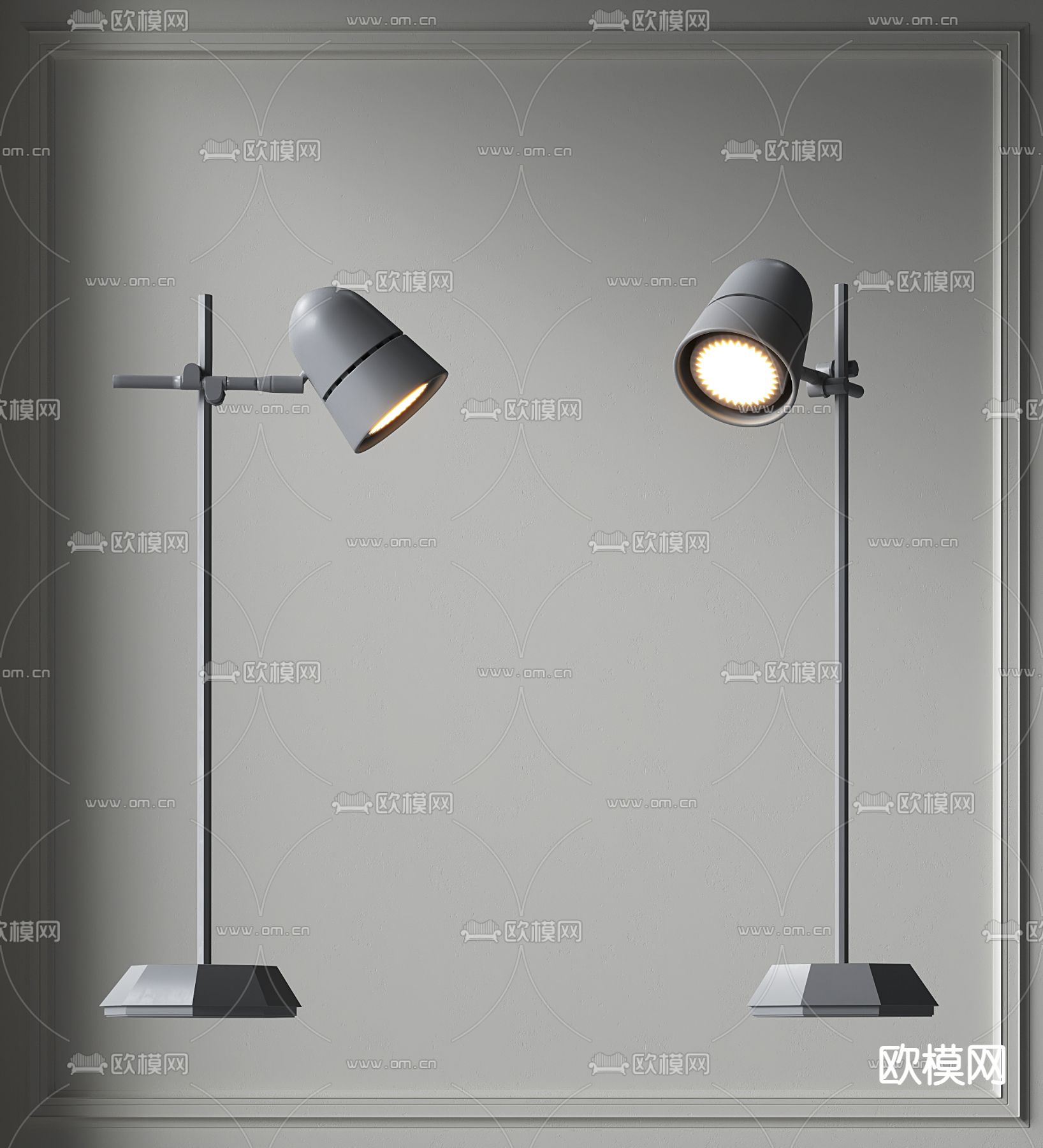 创意台灯 落地灯3d模型下载