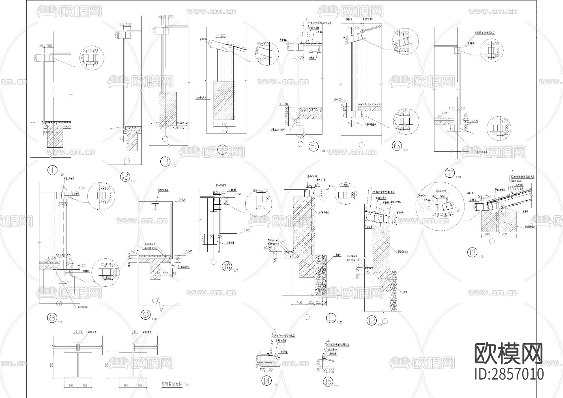 某污水处理厂污泥贮池及污泥深度处理间cad施工图下载（渲染图4）