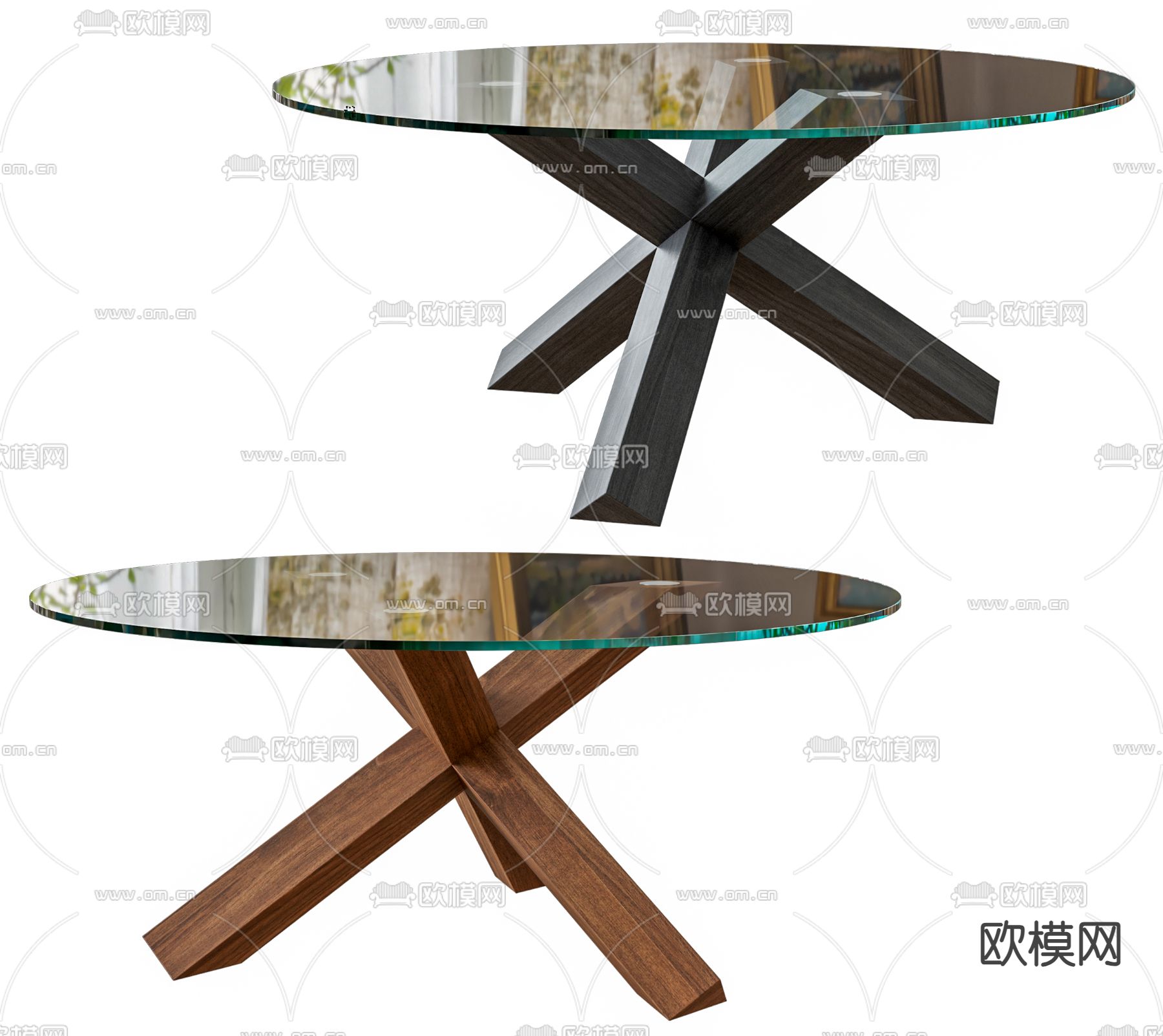 圆餐桌3d模型下载