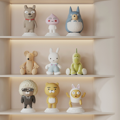  毛绒玩具 公仔玩具 摆件su模型 