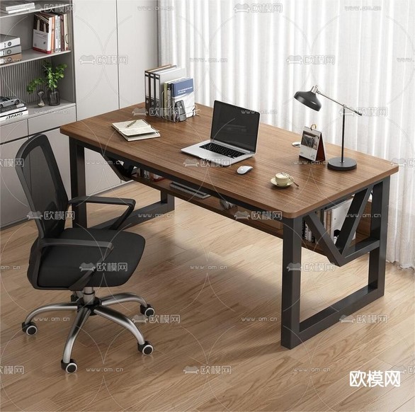 书桌 写字台3d模型下载