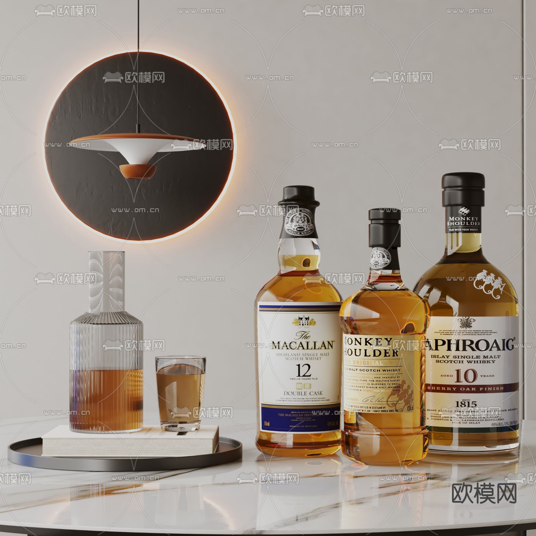 酒水 酒瓶su模型下载（渲染图1）