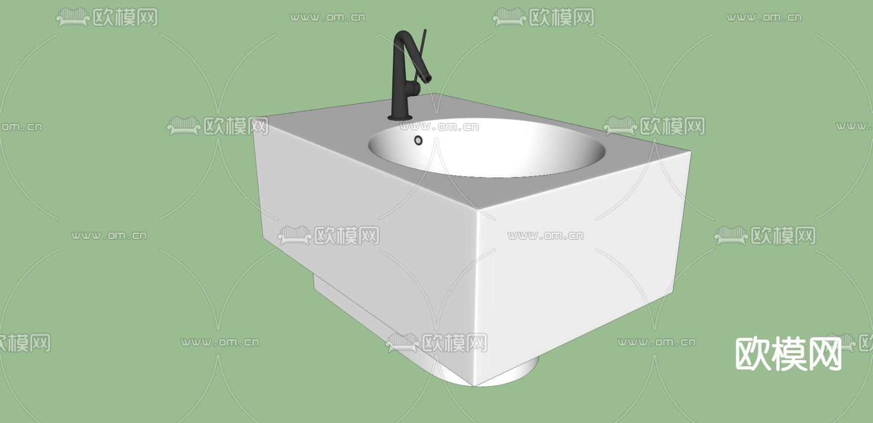 洗手台su模型下载（渲染图2）