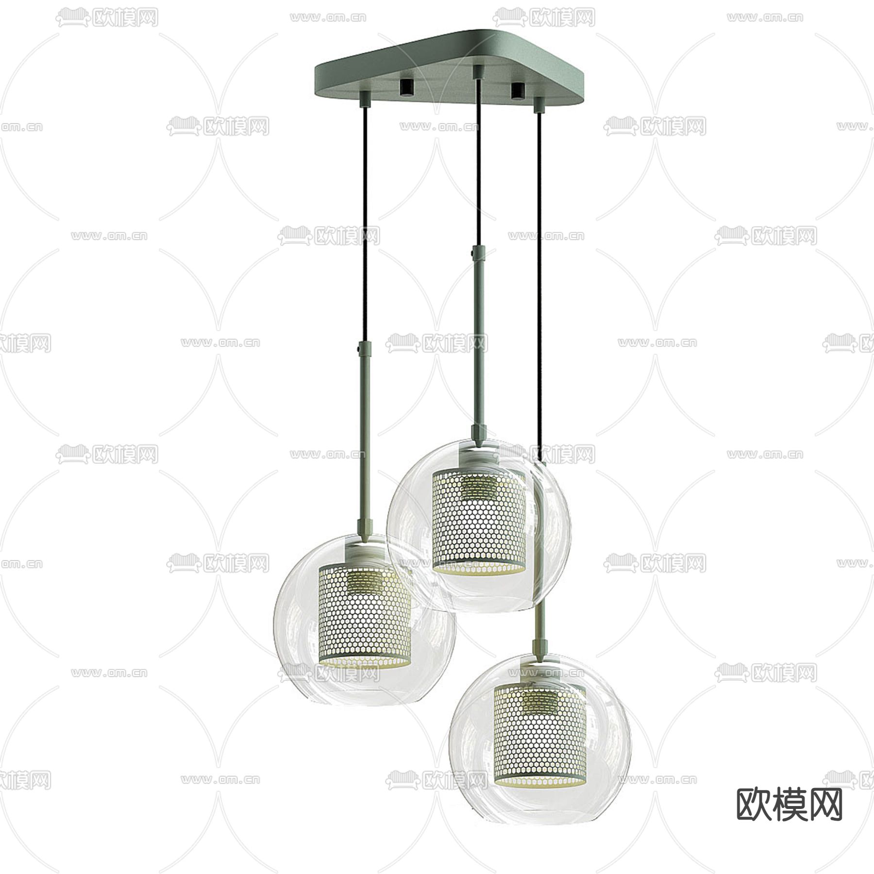 球形吊灯3d模型下载_ID14286294_3dmax免费模型-欧模网