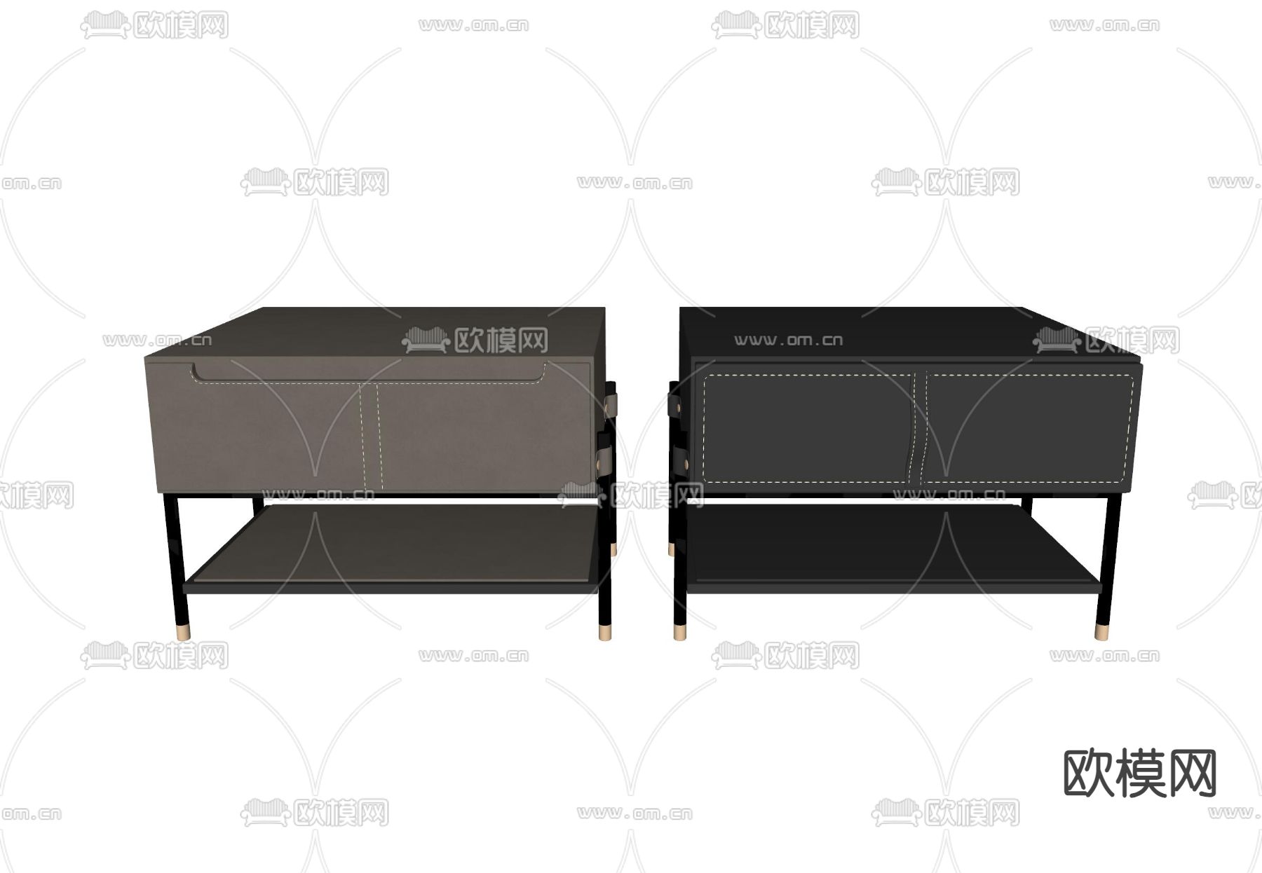 minotti 床头柜su模型下载（渲染图2）