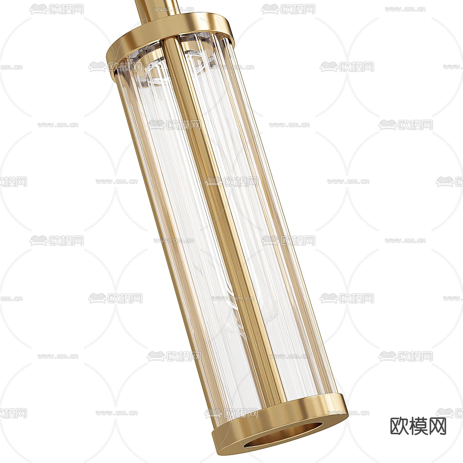 轻奢吊灯 大厅吊灯3d模型下载（渲染图2）