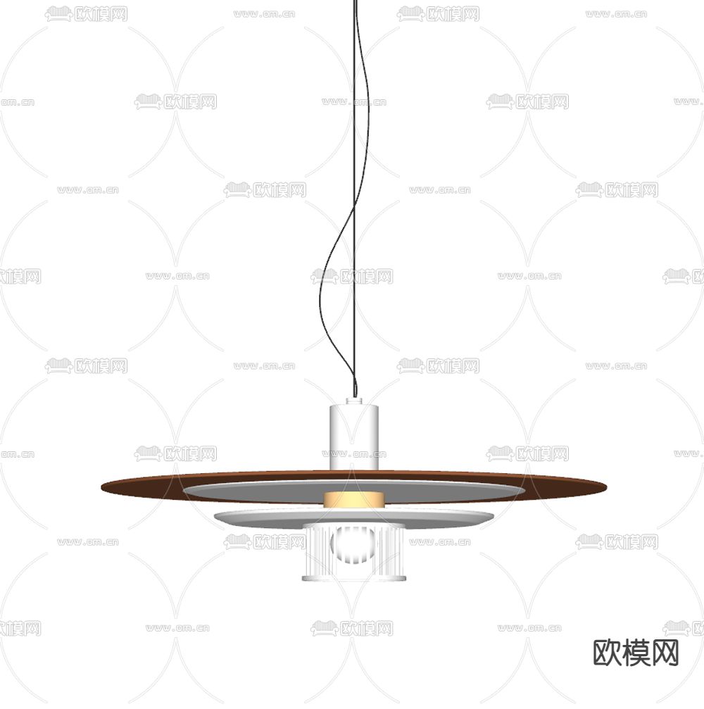 Palmabeige 吊灯su模型下载（渲染图2）