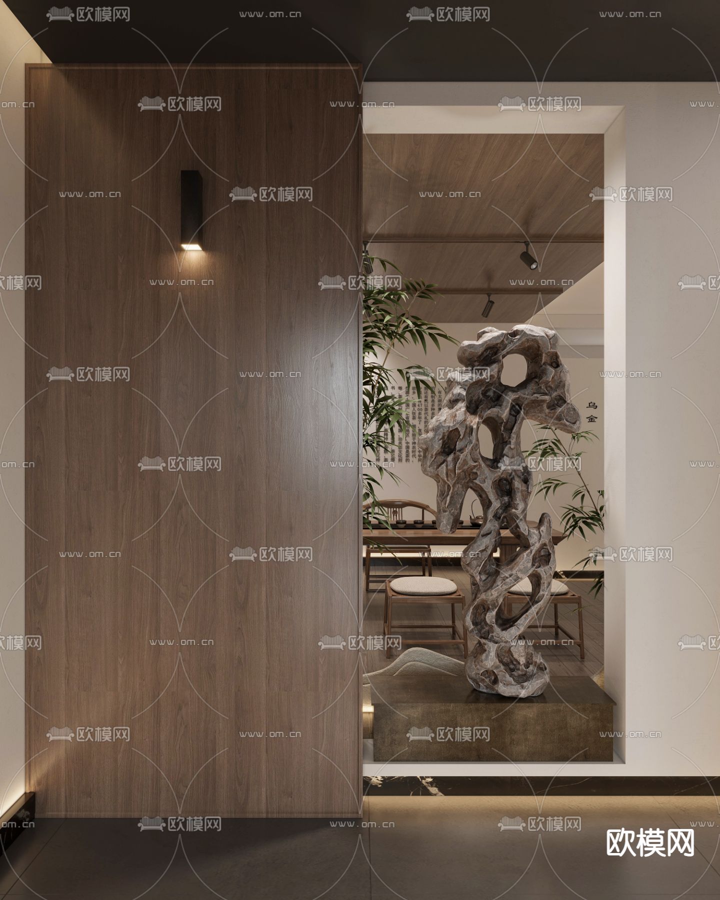 太湖石雕塑 石雕3d模型下载