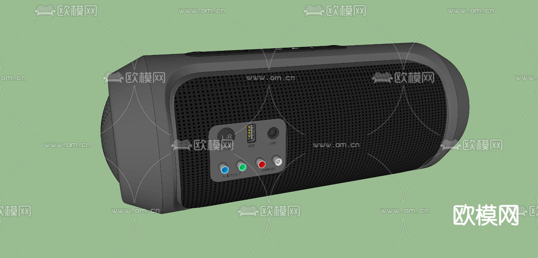 音响su模型下载（渲染图2）