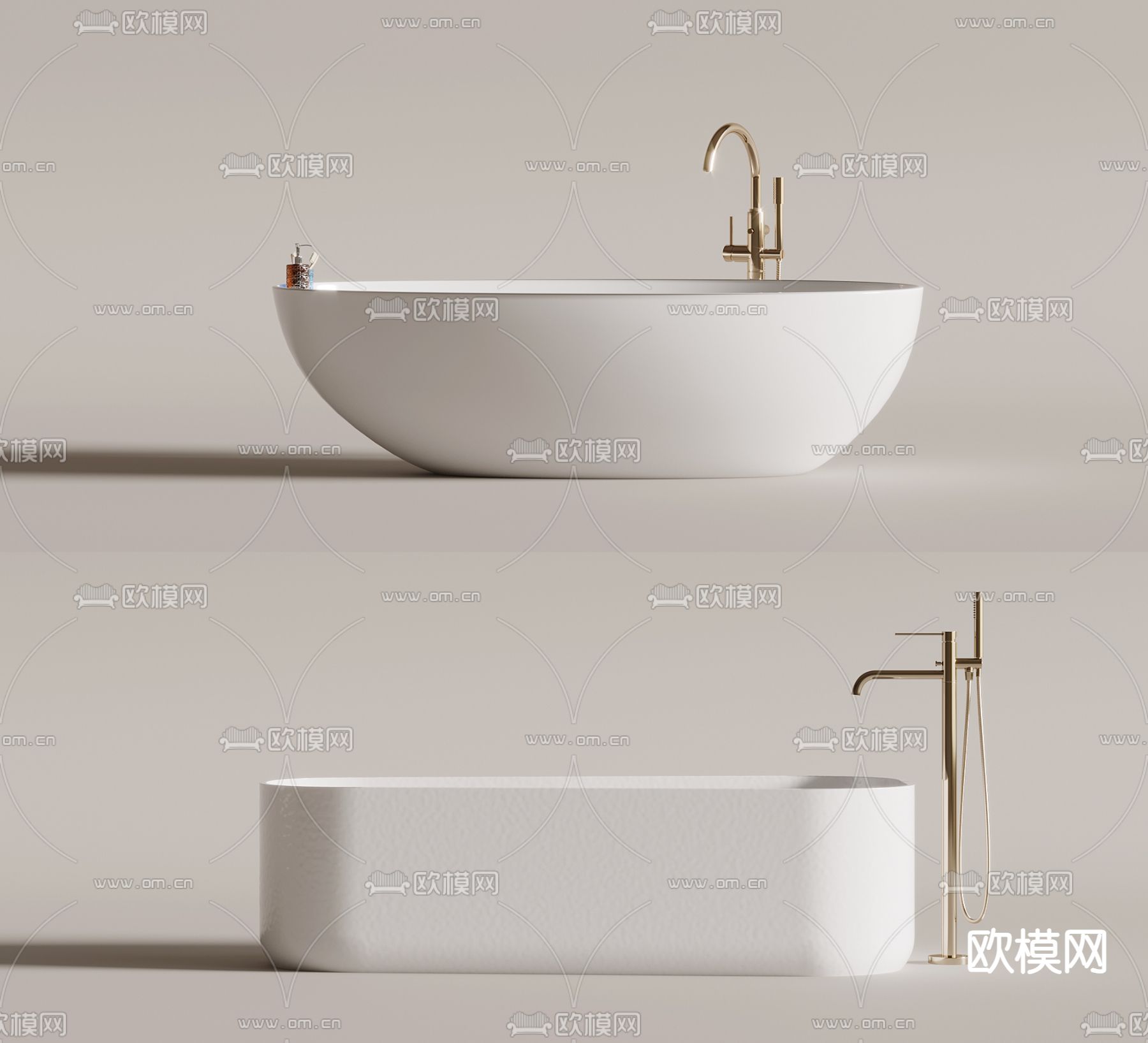 独立浴缸3d模型下载