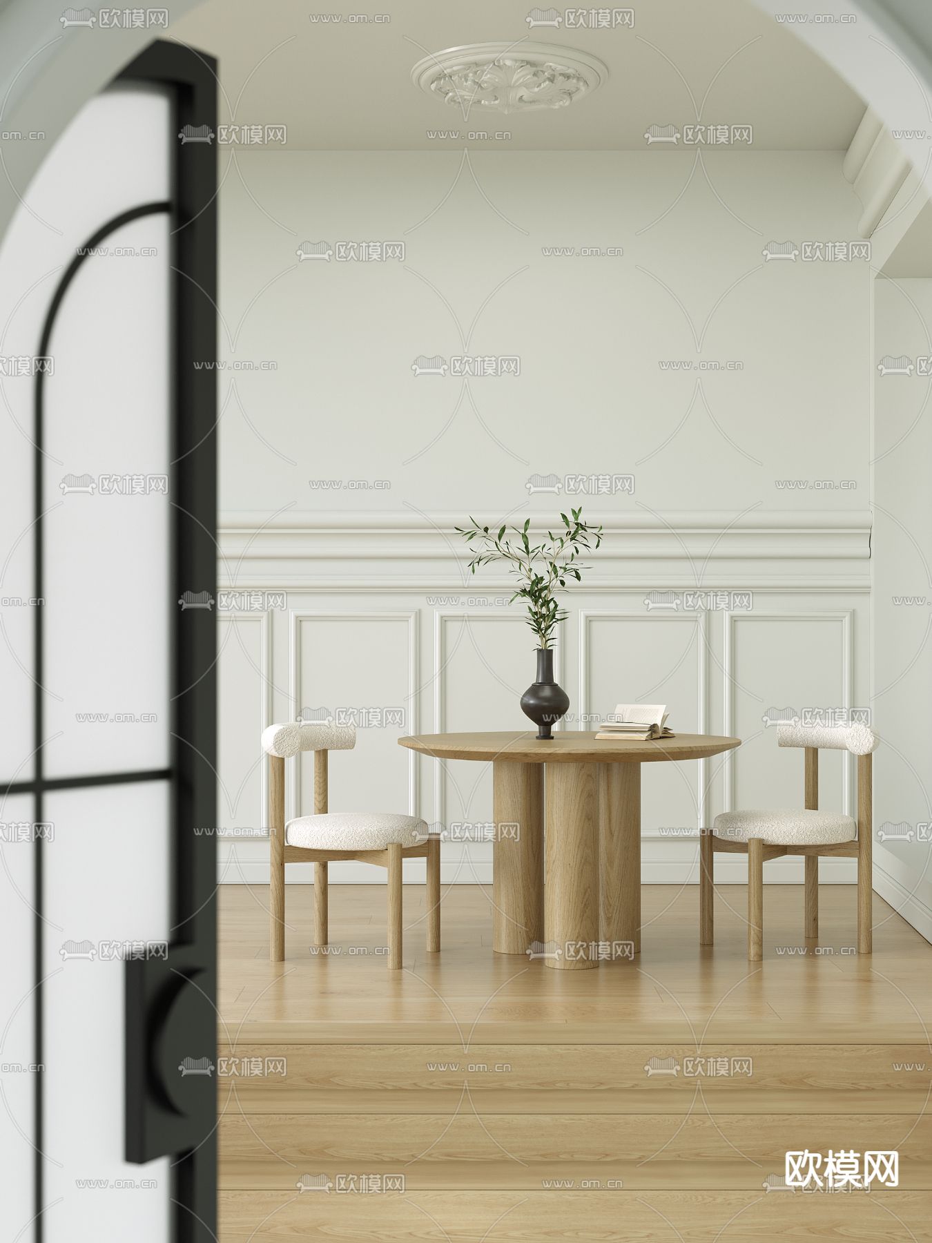 休闲桌椅 洽谈桌椅3d模型下载