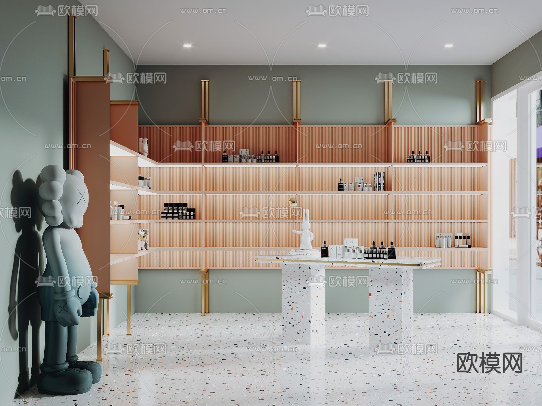 化妆品店 彩妆店3d模型下载