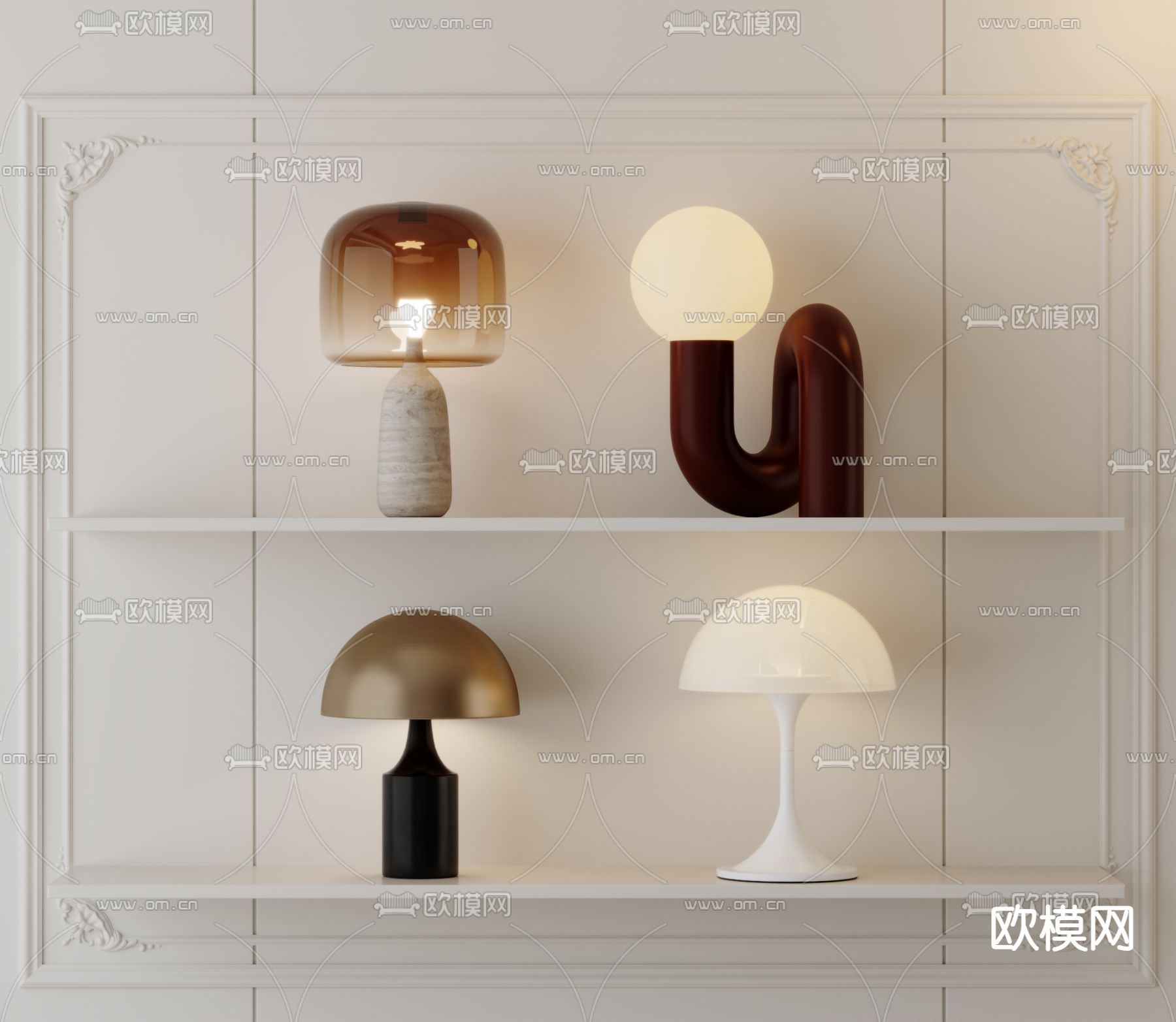 台灯 阅读灯3d模型下载