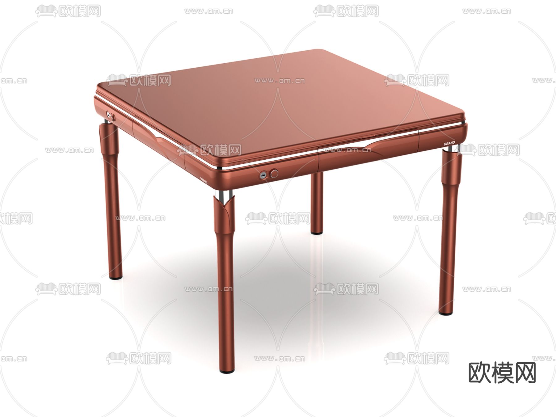 麻将桌su模型下载（渲染图1）