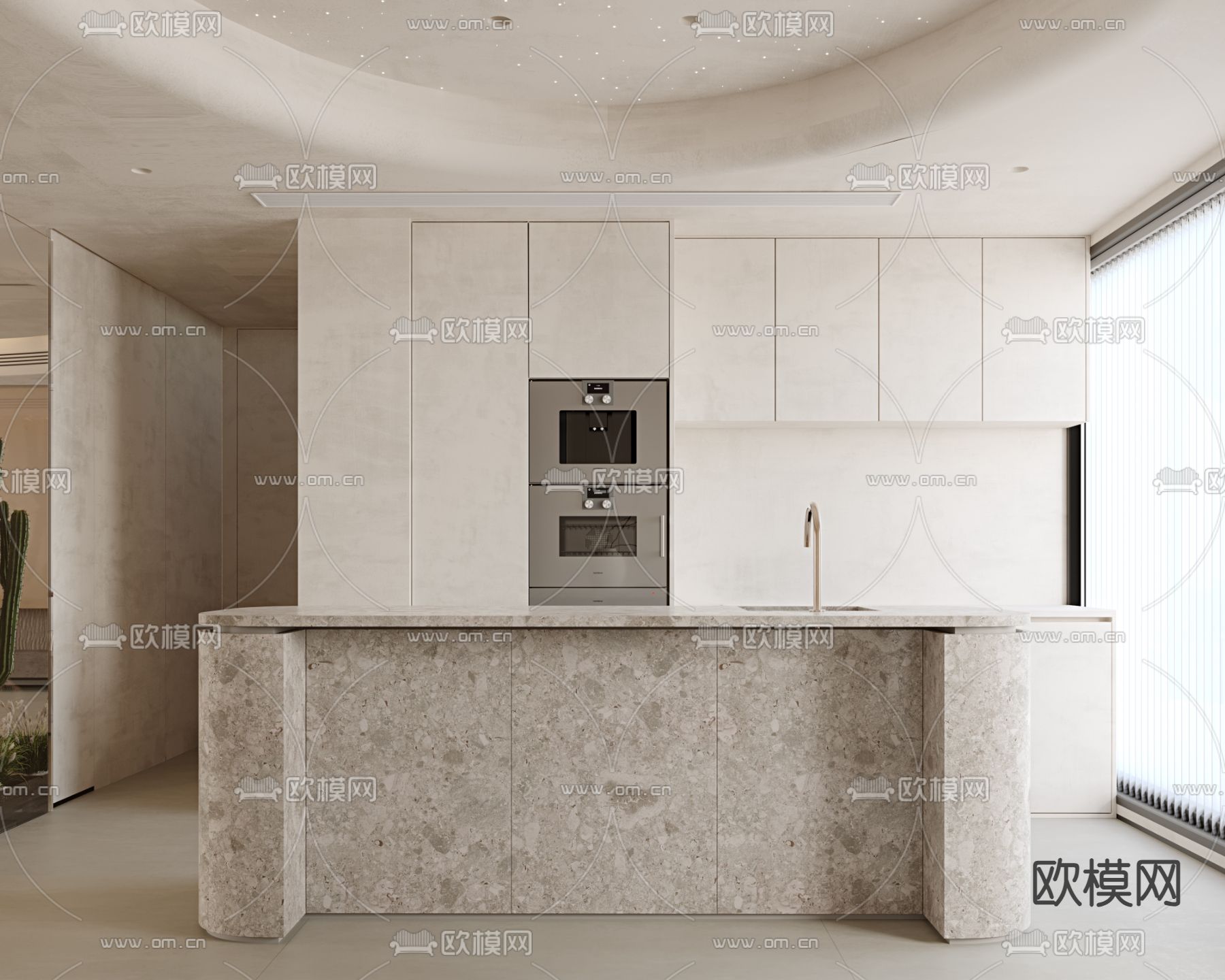 侘寂橱柜3d模型下载