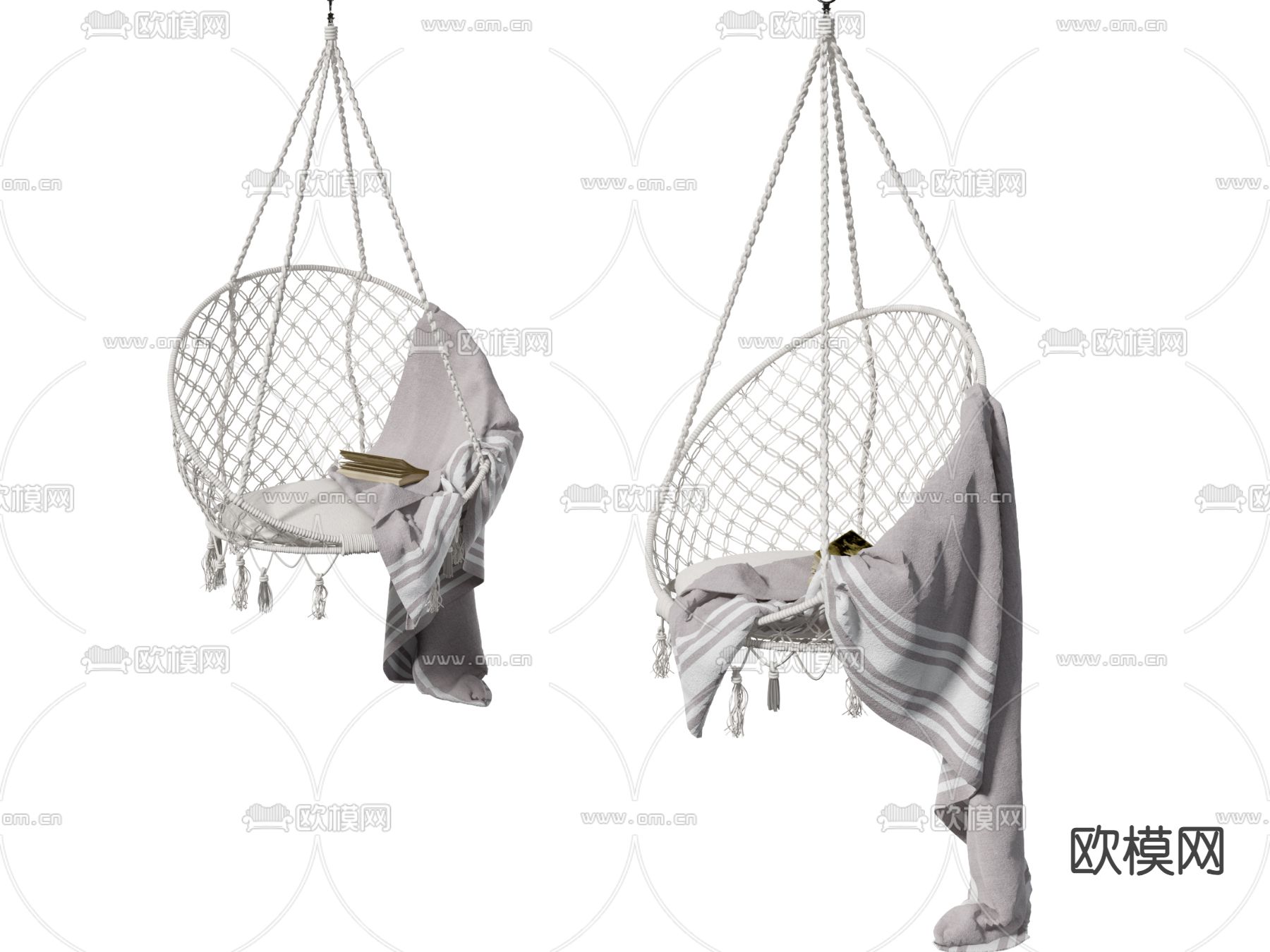 吊椅 秋千3d模型下载