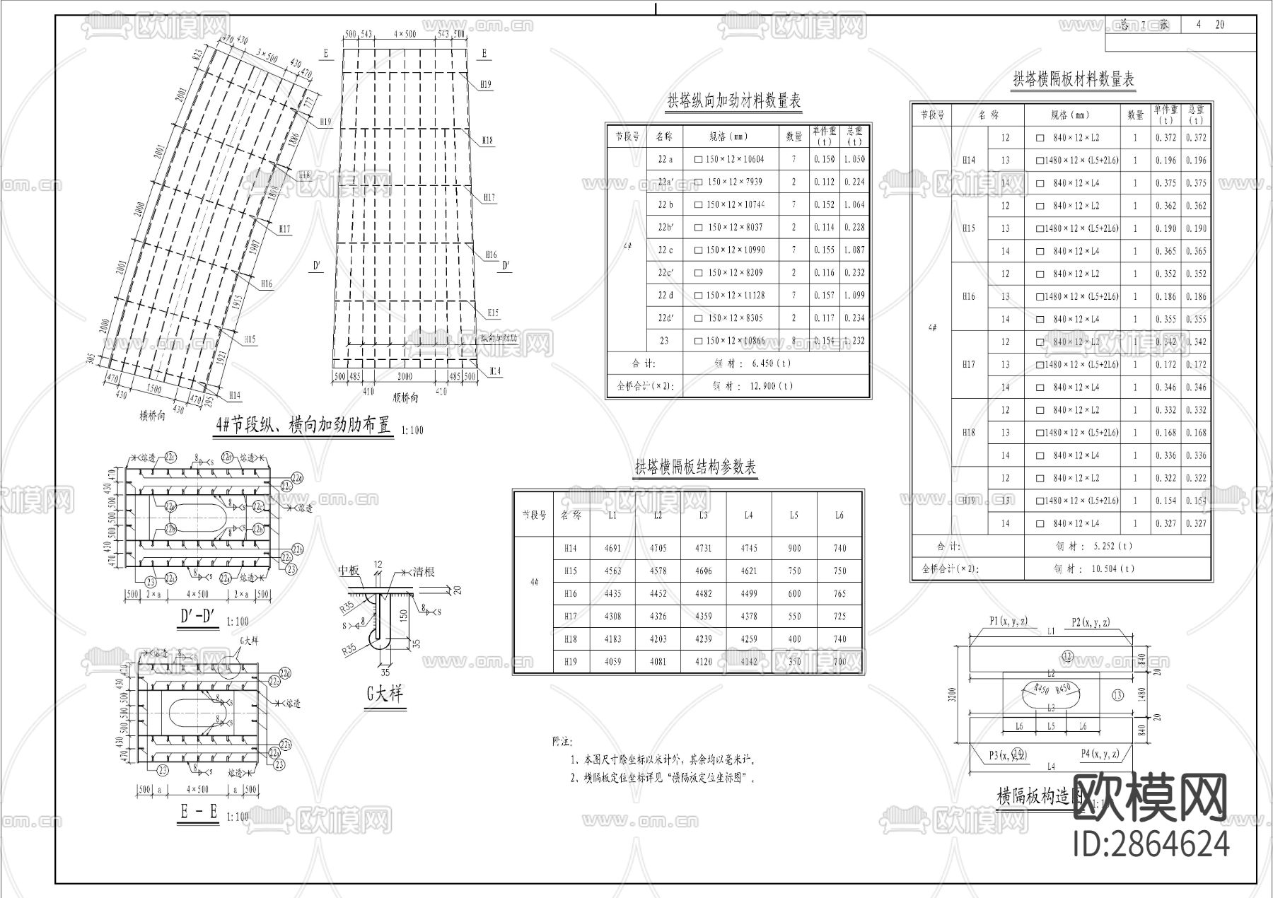 大桥cad大样图下载（渲染图4）